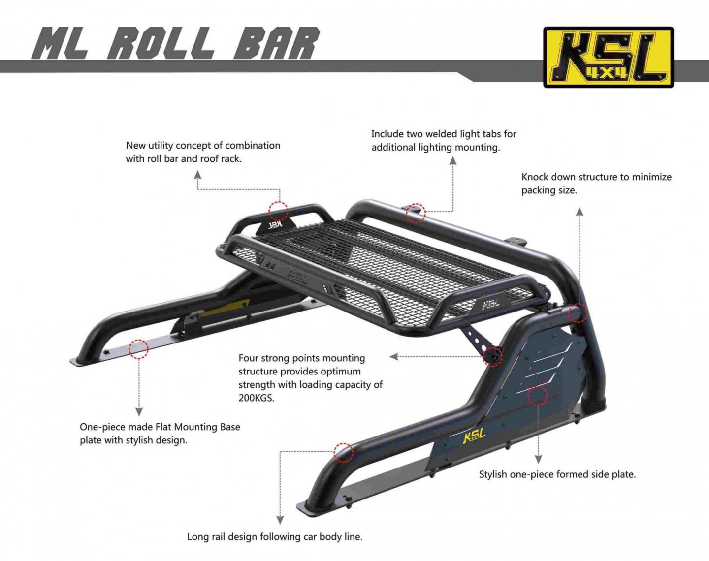 ML ROLL BAR ALL TYPE CAR ROLL BAR BULLBAR 4X4